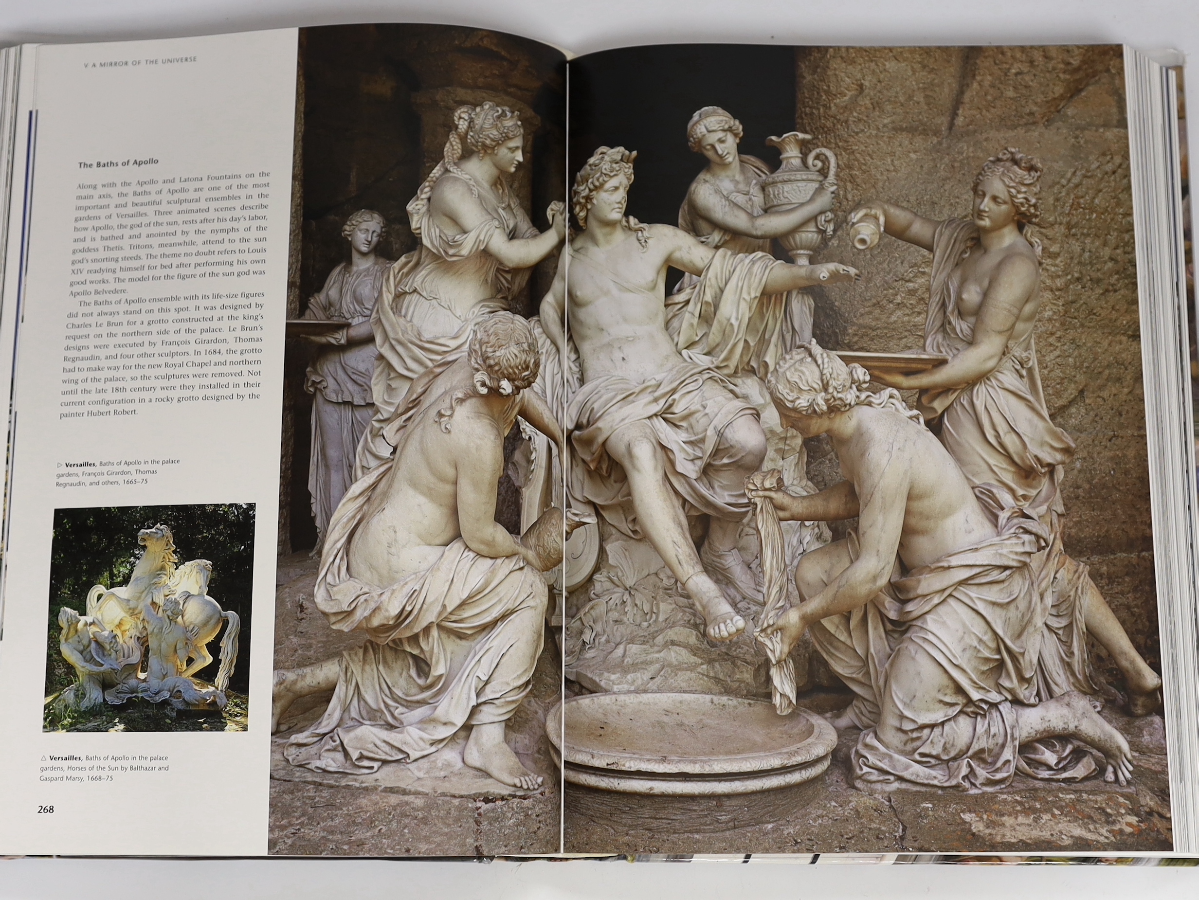 Toman, Rolf (editor) Baroque: theatrum mundi. The world as a work of art. many coloured illus. throughout; publisher's coloured pictorial boards and printed glassine wrapper, thick folio. Potsdam, (2013)